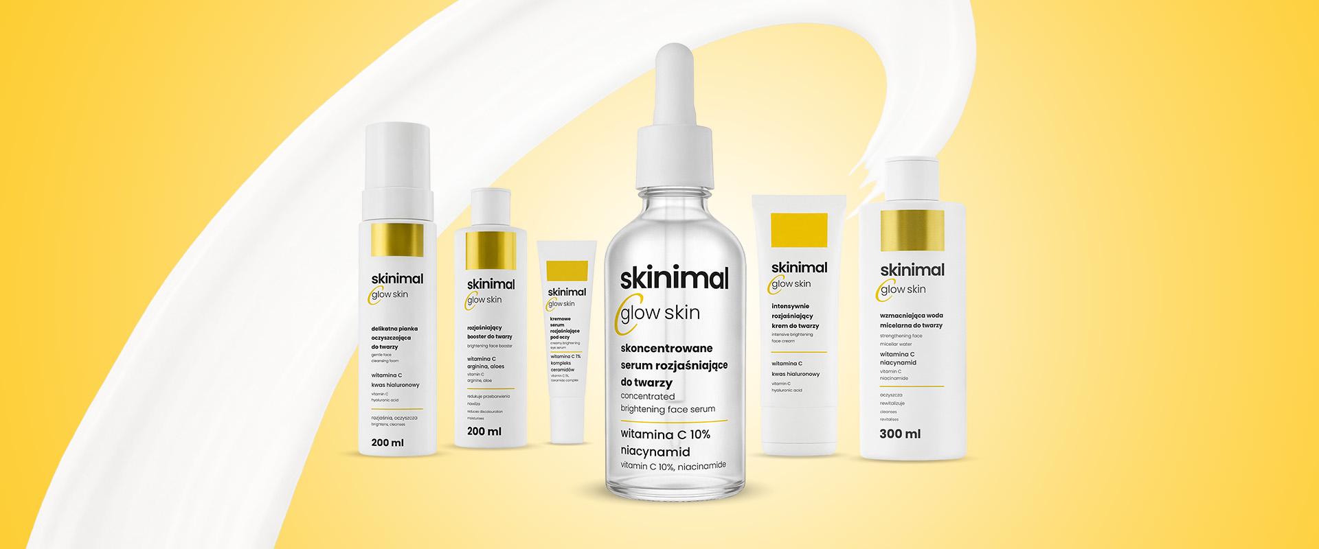 Skinimal C Glow Skin: pełna rutyna w jednej linii. Drogerie Natura stawiają na glow w marce własnej